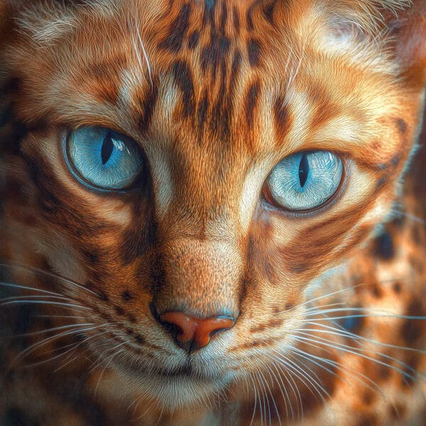 Un félin majestueux avec des yeux étonnants Un félin majestueux avec des yeux étonnants