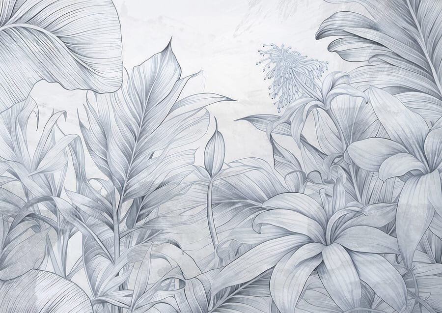 Dessin de feuilles et de fleurs Dessin de feuilles et de fleurs