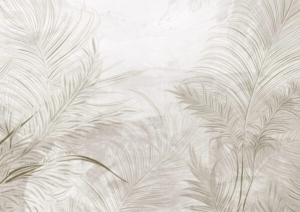 Fond blanc avec des feuilles Fond blanc avec des feuilles
