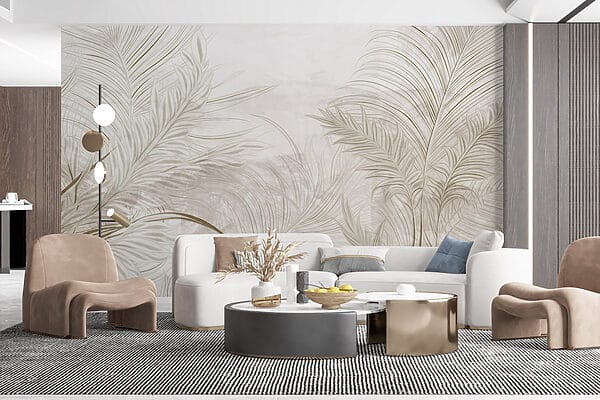 Fond blanc avec des feuilles Fond blanc avec des feuilles