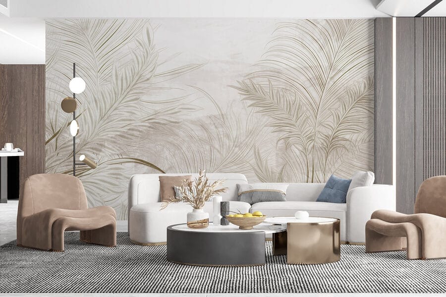 Fond blanc avec des feuilles Fond blanc avec des feuilles
