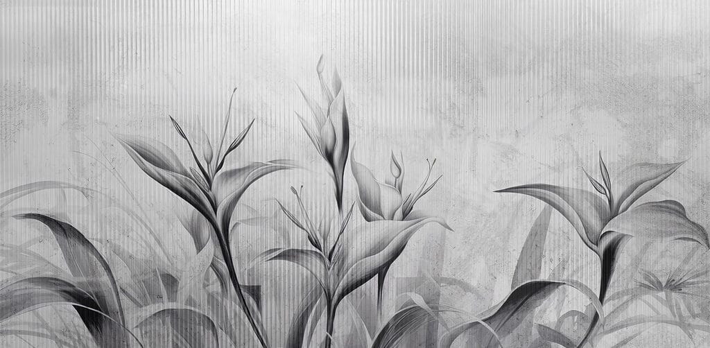 Image de fleurs en noir et blanc Image de fleurs en noir et blanc