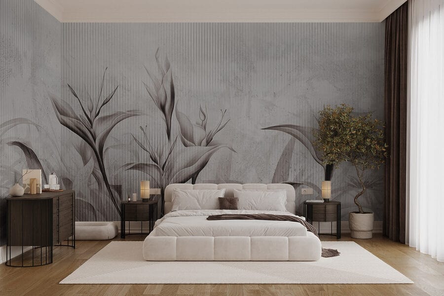 Textures florales de rêve dans des tons doux