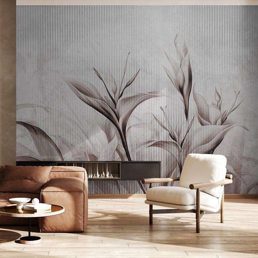Textures florales de rêve dans des tons doux