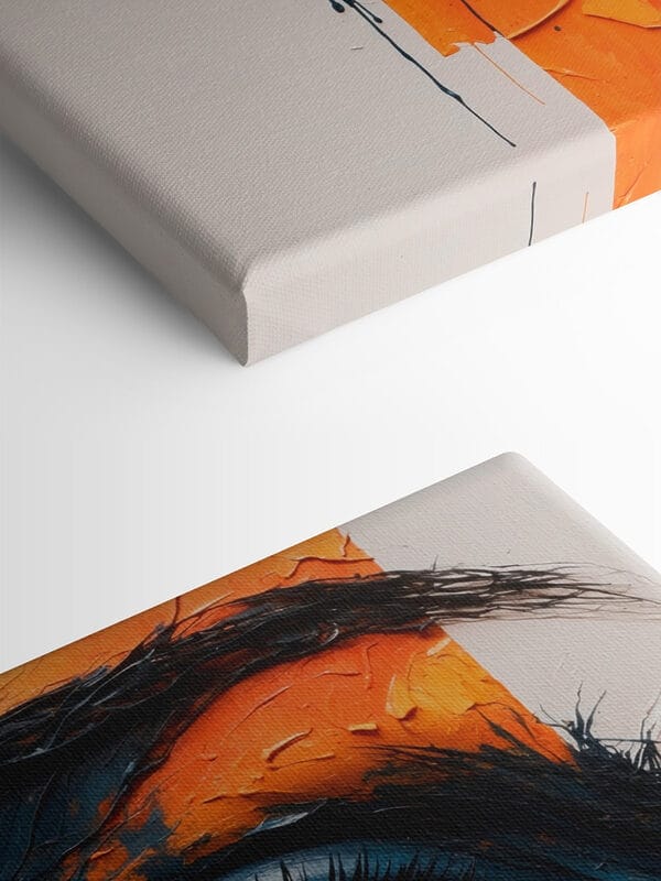 Peinture d'un œil avec de la peinture Peinture d'un œil avec de la peinture
