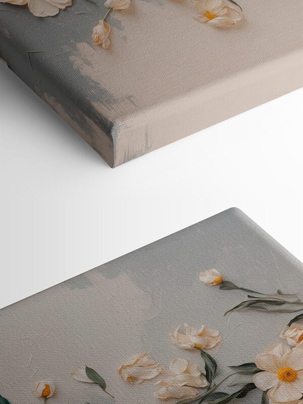 Fleurs blanches et feuilles vertes Fleurs blanches et feuilles vertes