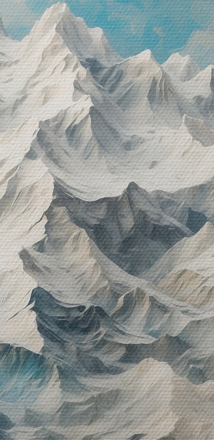 Chaîne de montagnes enneigées