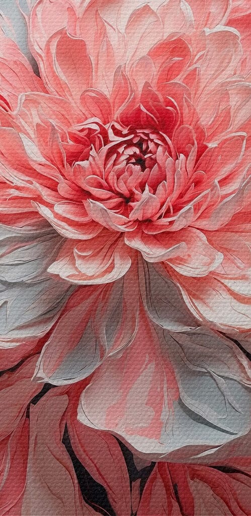 Pink and grey flower