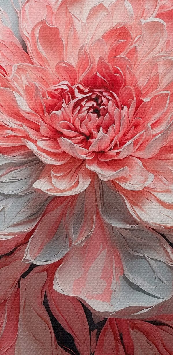 Fleur rose et grise Fleur rose et grise