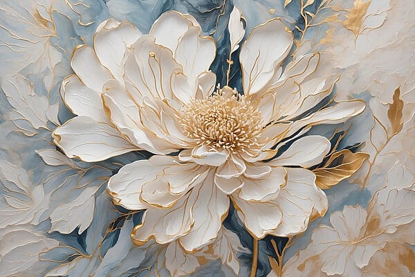 Peinture d'une fleur blanche Peinture d'une fleur blanche