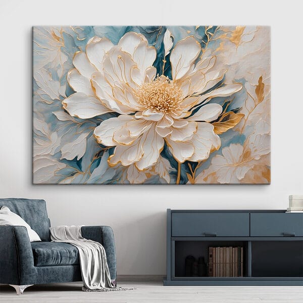 Peinture d'une fleur blanche Peinture d'une fleur blanche