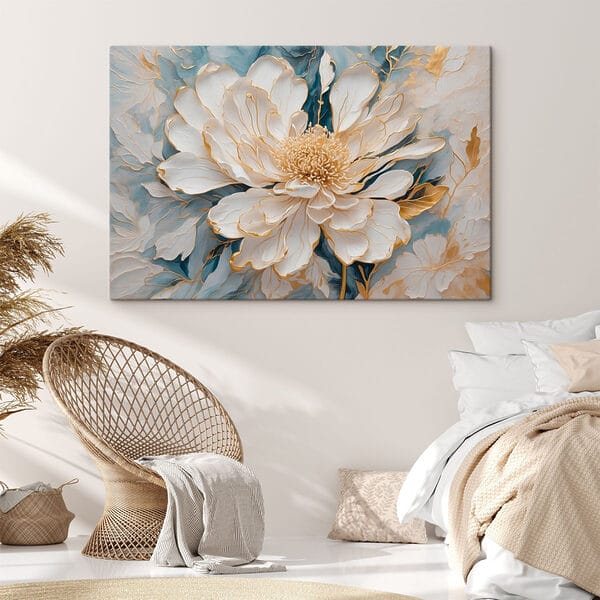 Peinture d'une fleur blanche Peinture d'une fleur blanche