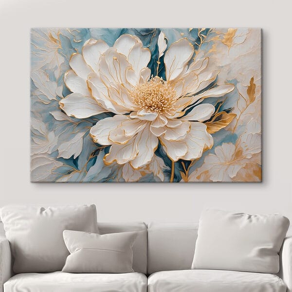 Peinture d'une fleur blanche Peinture d'une fleur blanche