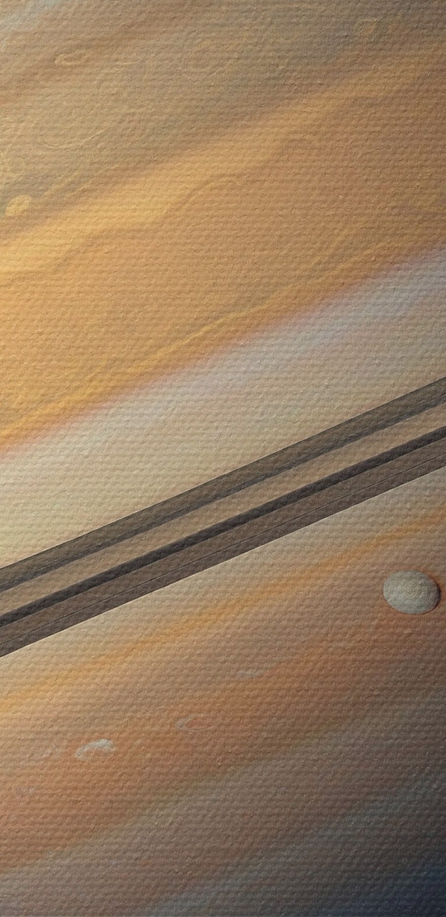 Planète avec des anneaux autour d'elle