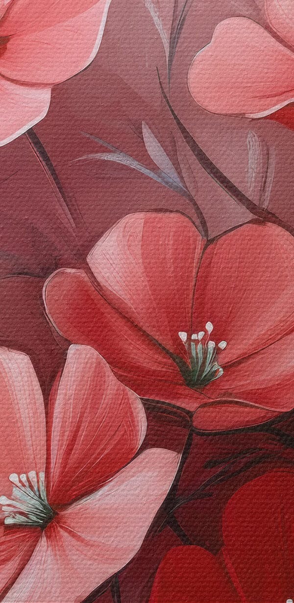 Peinture de fleurs sur fond rose Peinture de fleurs sur fond rose