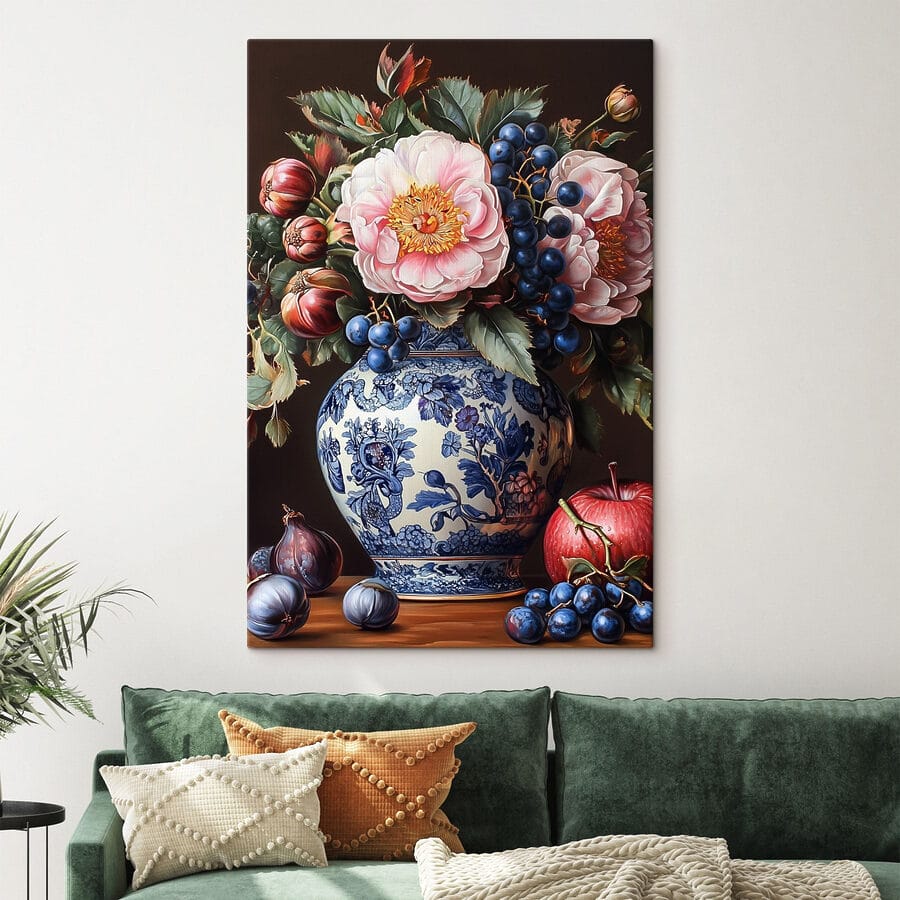 Peinture de fleurs dans un vase Peinture de fleurs dans un vase