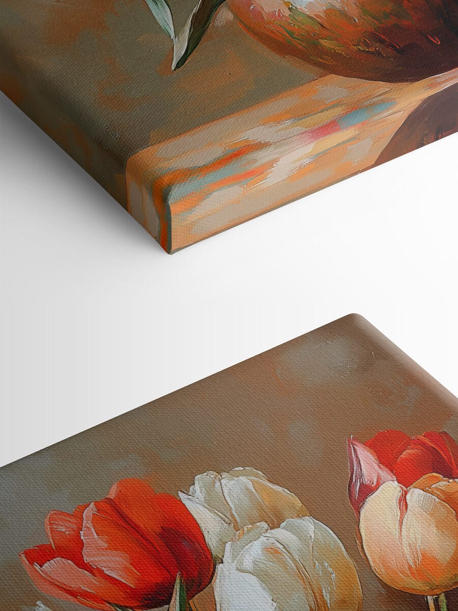 Peinture de fleurs dans un vase