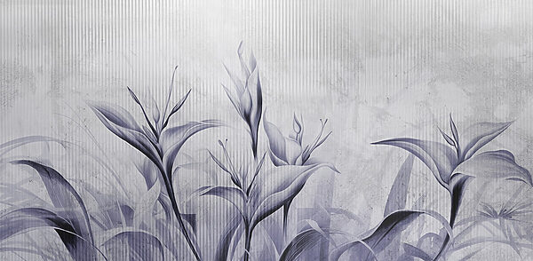 Peinture de fleurs sur un mur Peinture de fleurs sur un mur
