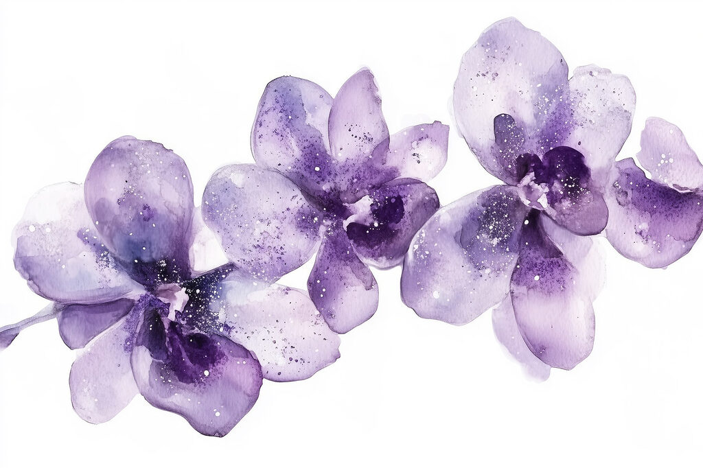 Groupe de fleurs violettes Groupe de fleurs violettes