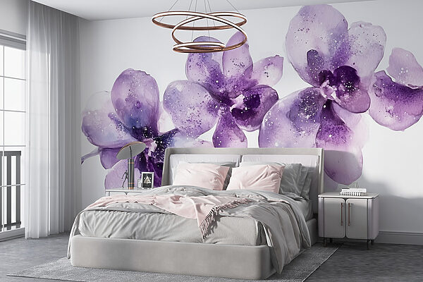 Groupe de fleurs violettes Groupe de fleurs violettes