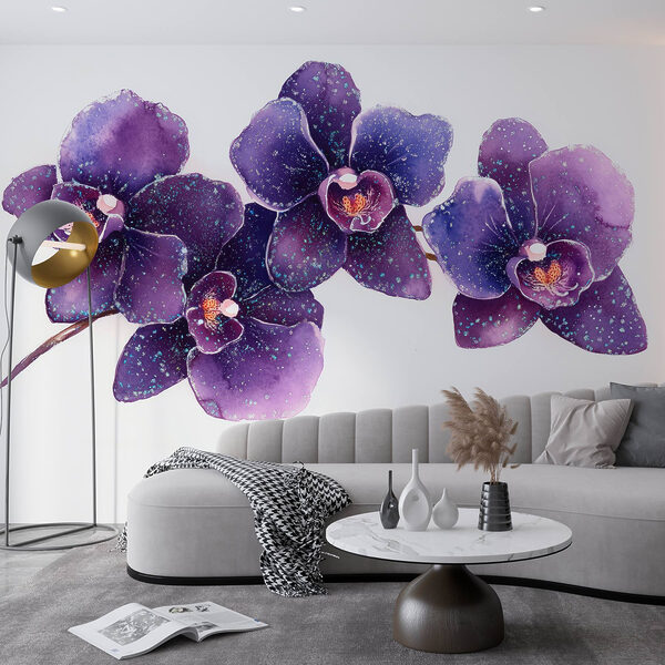Groupe de fleurs violettes Groupe de fleurs violettes