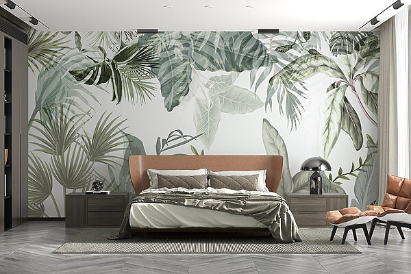 La tapisserie verte et tranquille de la nature se déploie Papier peint La tapisserie verte et tranquille de la nature se déploie