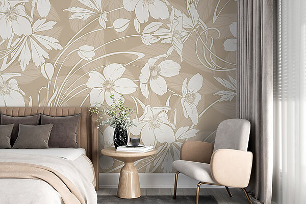 Motifs floraux délicats dans des tons doux Motifs floraux délicats dans des tons doux
