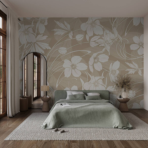 Motifs floraux délicats dans des tons doux Motifs floraux délicats dans des tons doux