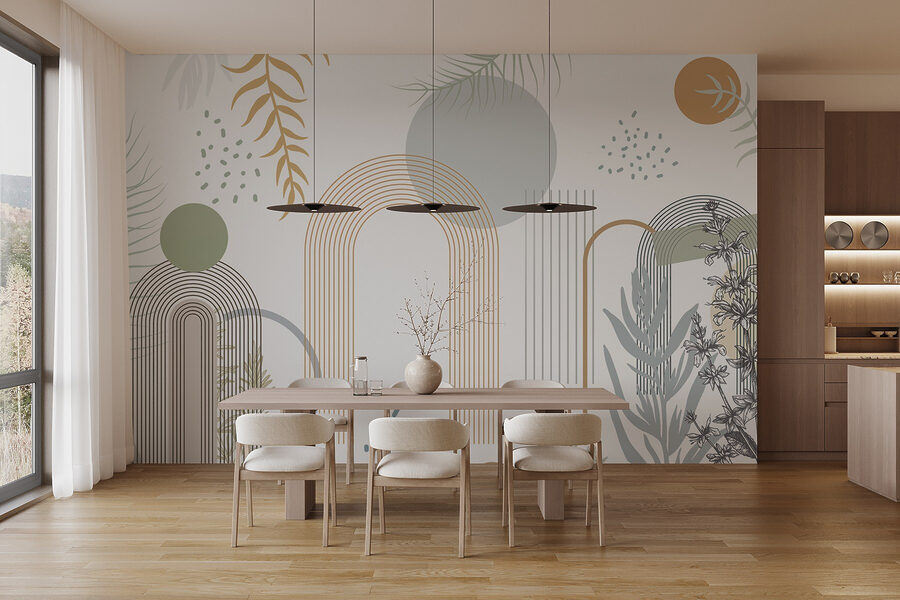 Graphisme de plantes et de feuilles