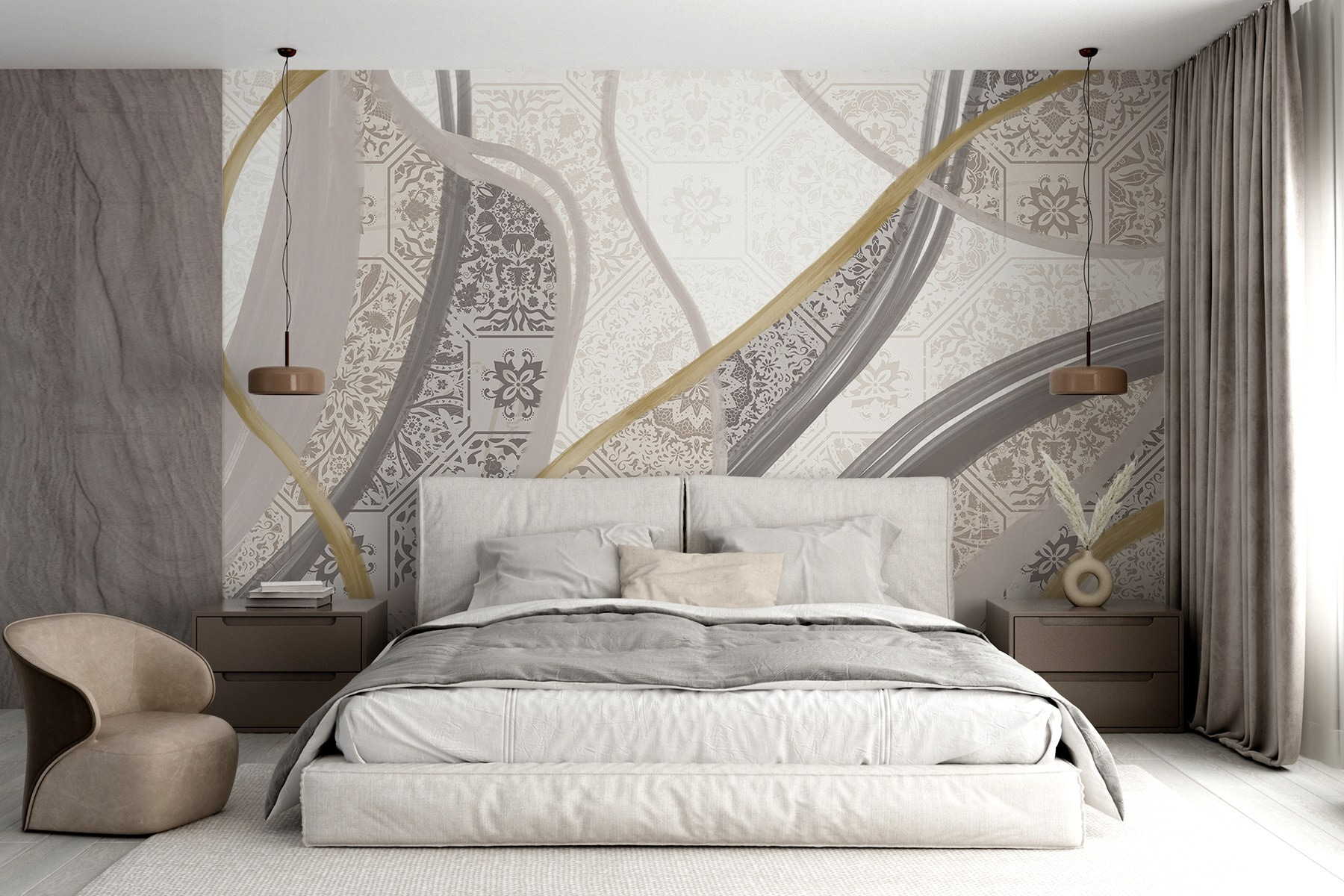 Sleek patterns in gentle hues