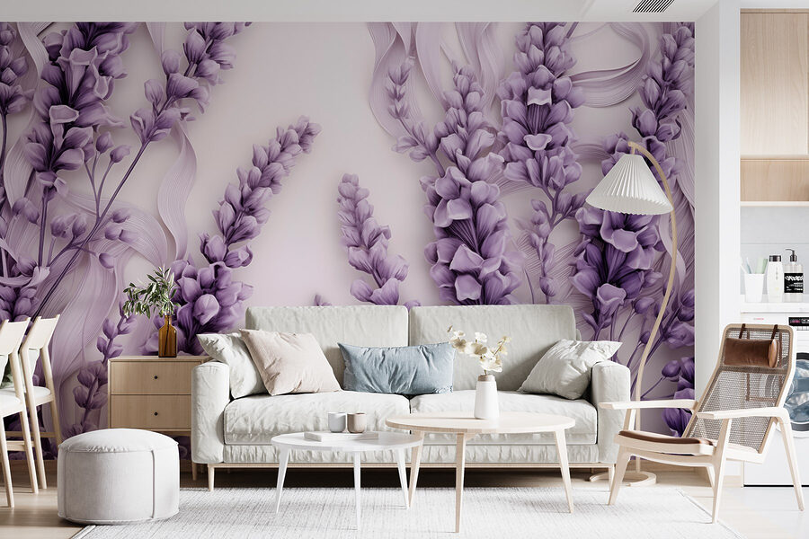Groupe de fleurs violettes