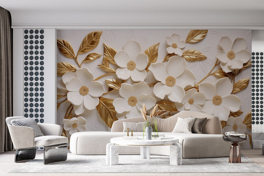 Décor floral élégant aux couleurs douces.