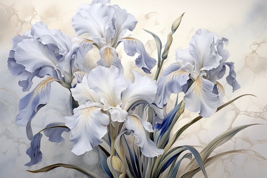 De belles fleurs dans des teintes douces