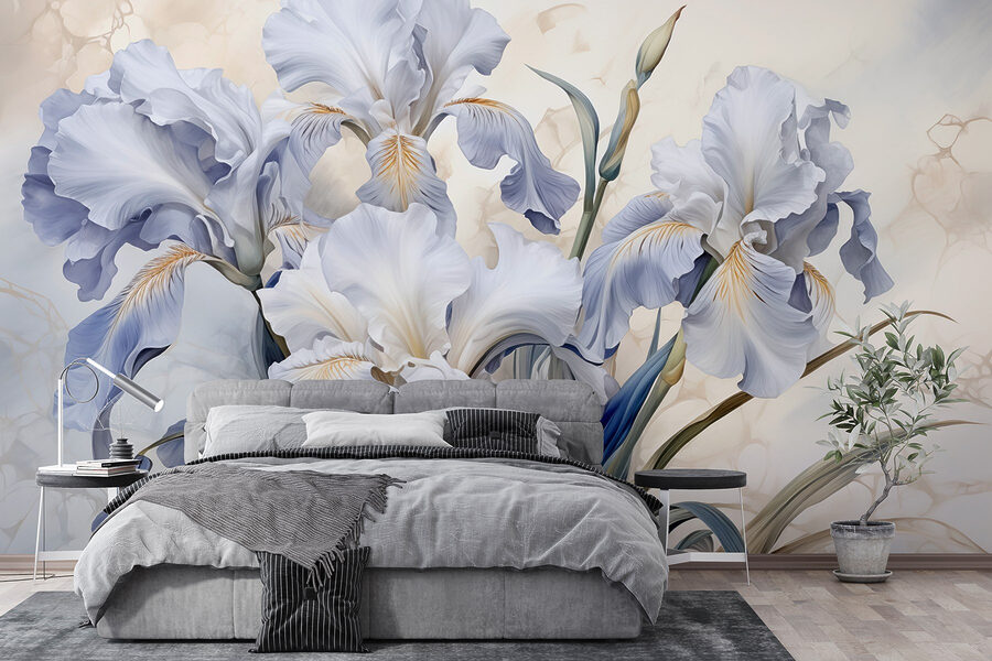 De belles fleurs dans des teintes douces