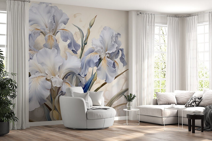 De belles fleurs dans des teintes douces
