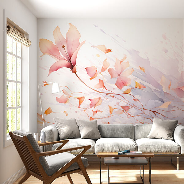 Aquarelle de fleurs et de feuilles Aquarelle de fleurs et de feuilles