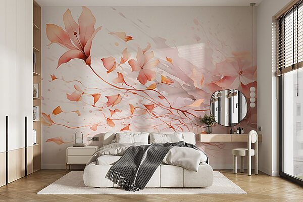 Peinture de fleurs et de feuilles Peinture de fleurs et de feuilles