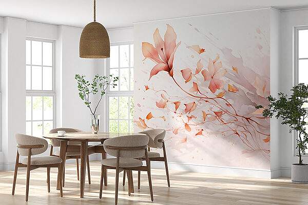Peinture de fleurs et de feuilles Peinture de fleurs et de feuilles