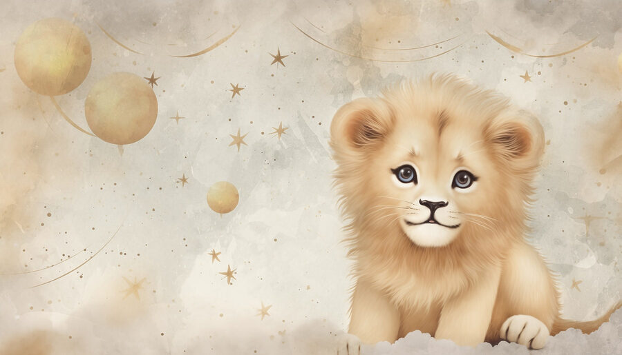 Lionceau dans le ciel