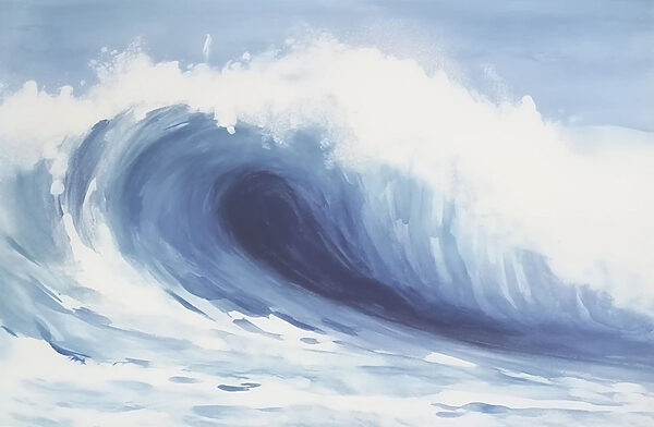 Grande vague dans l'océan Grande vague dans l'océan