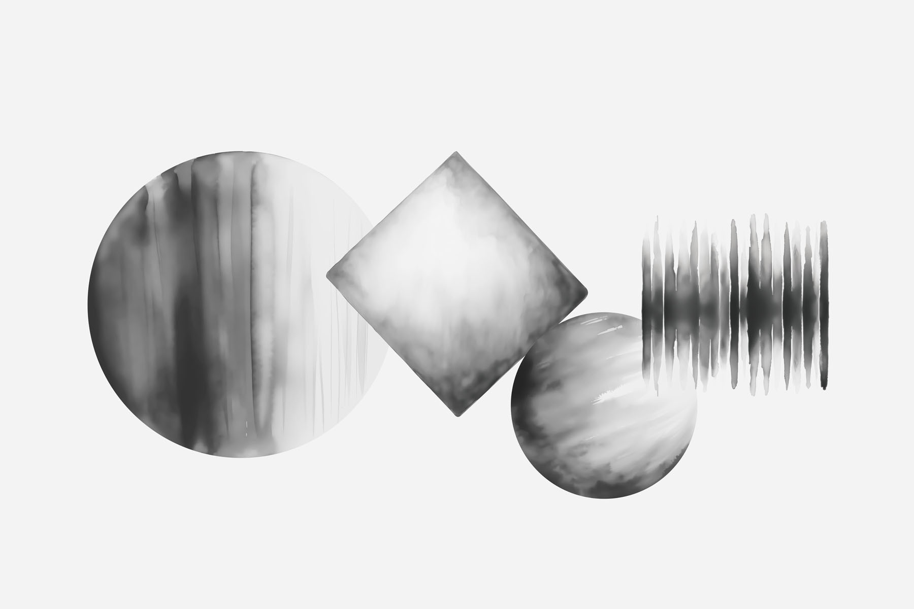 Group of circles and squares