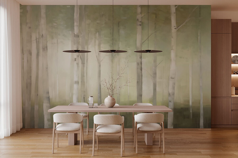 Groupe d'arbres dans une forêt