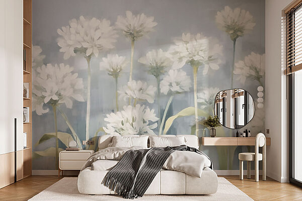 Peinture de fleurs blanches Peinture de fleurs blanches