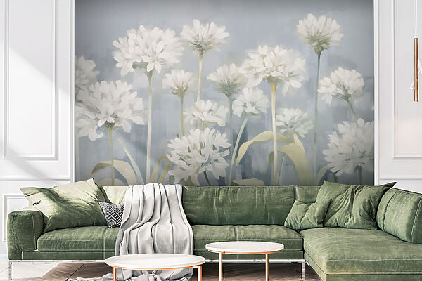 Peinture de fleurs blanches Peinture de fleurs blanches