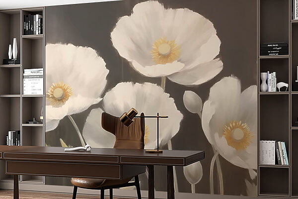 Peinture de fleurs blanches Peinture de fleurs blanches