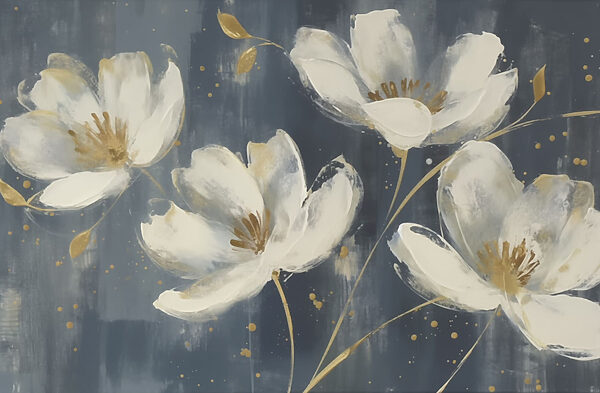 Peinture de fleurs blanches Peinture de fleurs blanches