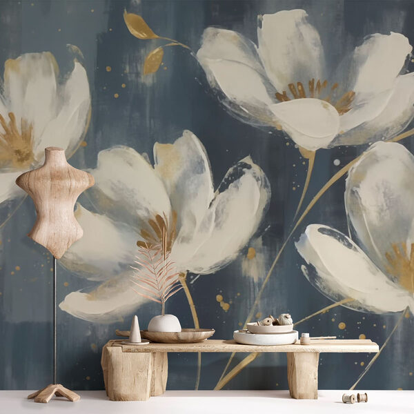 Peinture de fleurs blanches Peinture de fleurs blanches