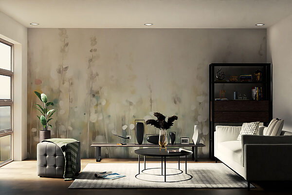 Peinture de fleurs dans un champ Peinture de fleurs dans un champ