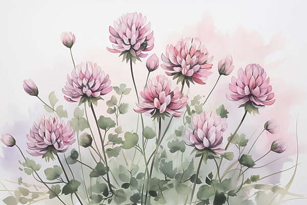 Groupe de fleurs roses Groupe de fleurs roses