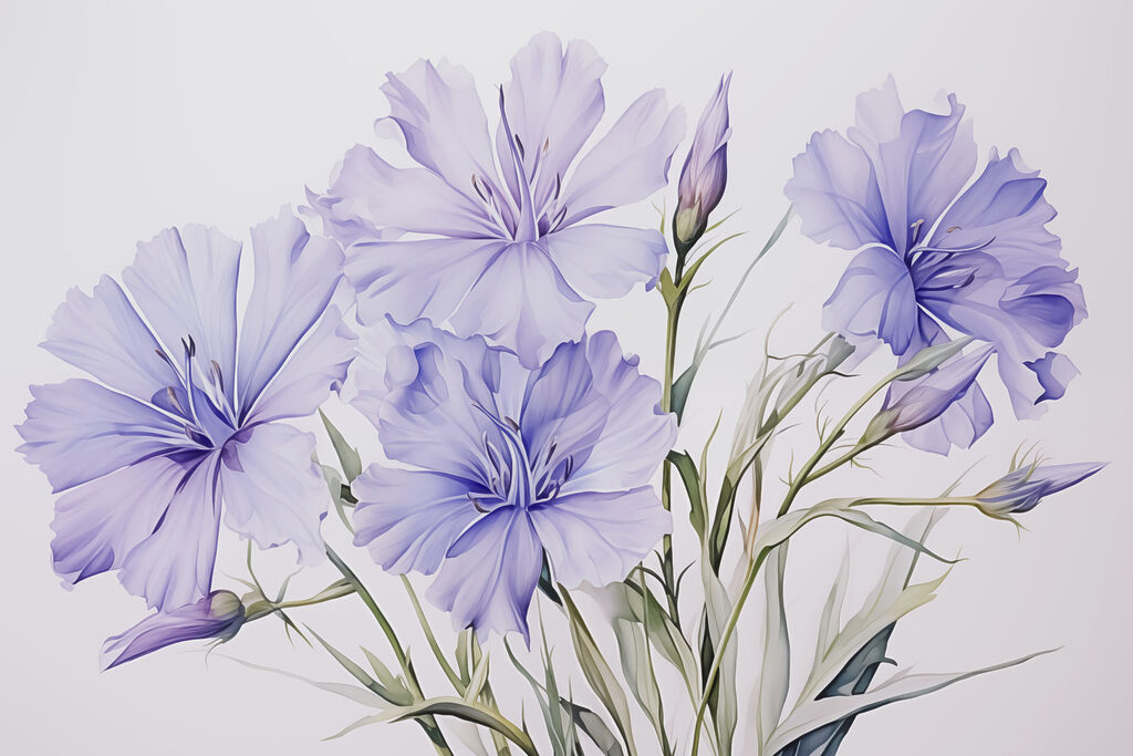 Peinture de fleurs violettes Peinture de fleurs violettes